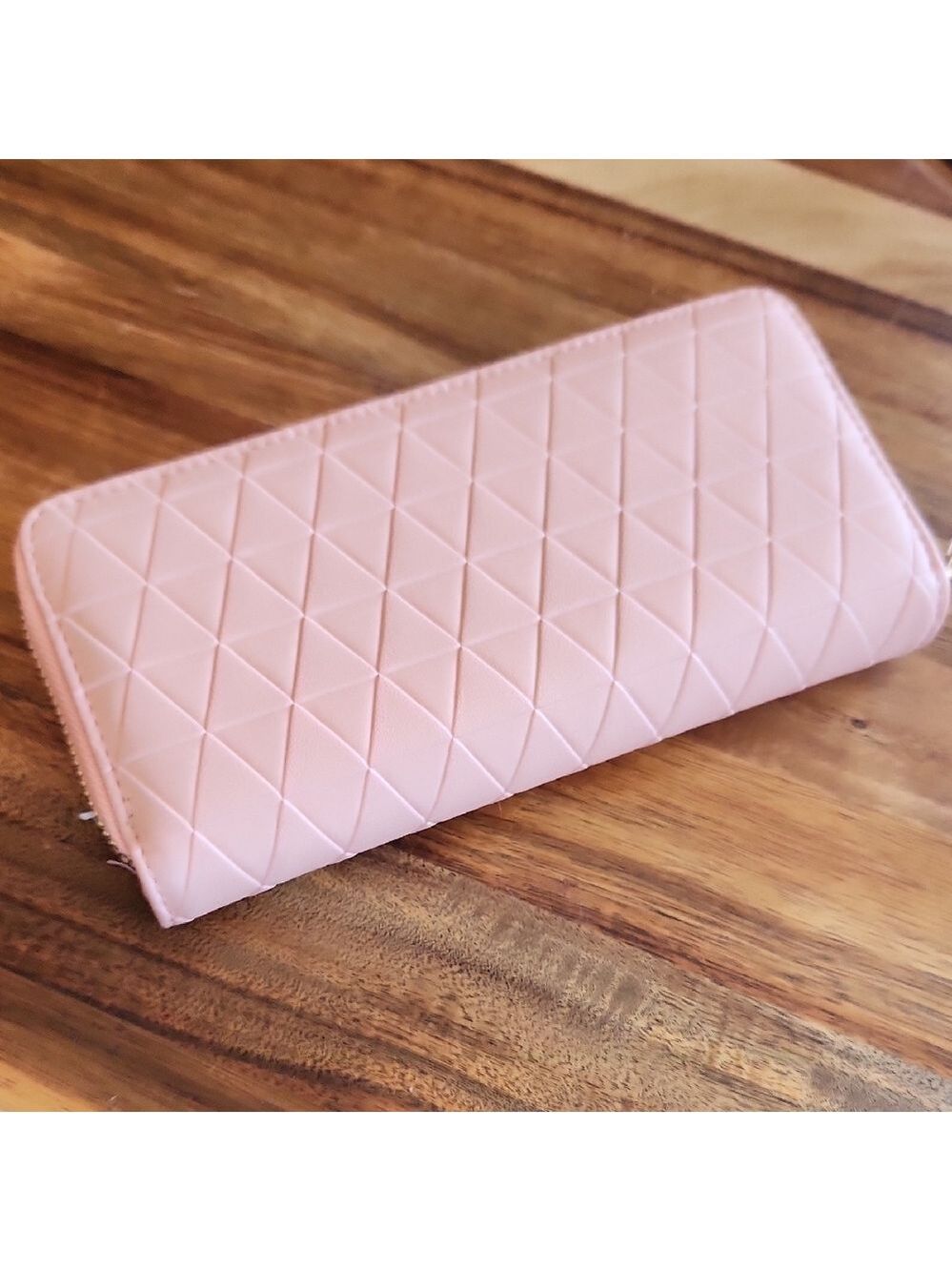 New‎ Pink Quilted multi-compartments Women's 8" X 4'  Wallet